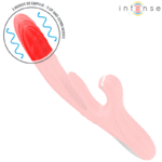 INTENSE – KAROL VIBRATEUR MULTIFONCTION POUSSÉE & STIMULATION & ONDES STIMULANTES ROUGE