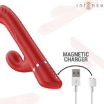INTENSE – LELE VIBRATEUR MULTIFONCTION ROTATIF & OSCILLANT & STIMULANT ROUGE