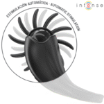 INTENSE – MABEL ANNEAU VIBRANT 10 VIBRATIONS AVEC STIMULATEUR DE CLITORIS NOIR