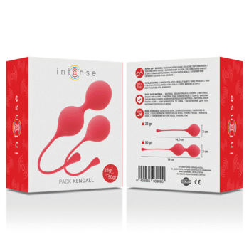 INTENSE - PACK BALLES KEGEL KENDALL ROUGE-INTENSE HEALTH & FUN-sextoys-lingerie-bdsm-hygiène-sexshop