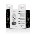 INTENSE – PLUG ANAL EN MÉTAL ALUMINIUM AVEC CRISTAL NOIR TAILLE S