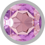 INTENSE – PLUG ANAL EN MÉTAL ALUMINIUM AVEC CRISTAL VIOLET TAILLE M