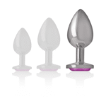 INTENSE – PLUG ANAL EN MÉTAL ALUMINIUM COEUR ROSE TAILLE L