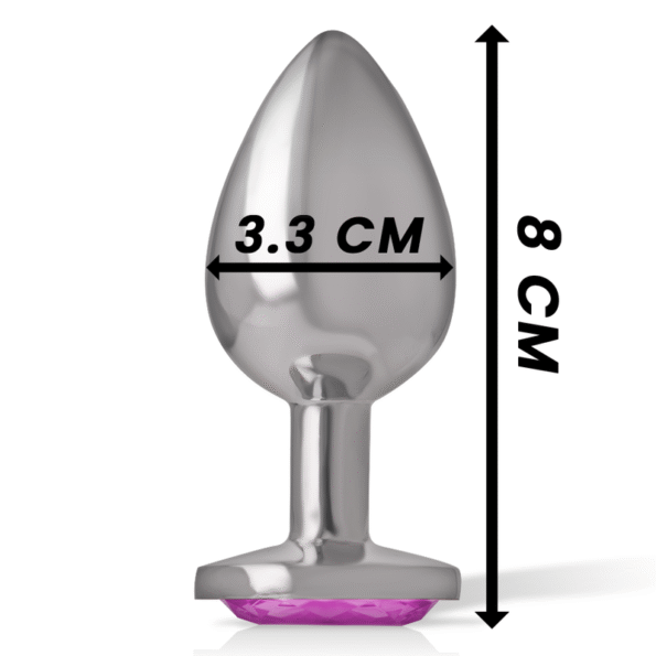 INTENSE - PLUG ANAL EN MÉTAL ALUMINIUM COEUR ROSE TAILLE M-INTENSE ANAL TOYS-sextoys-lingerie-bdsm-hygiène-sexshop