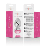 INTENSE – PLUG ANAL EN MÉTAL ALUMINIUM COEUR ROSE TAILLE M
