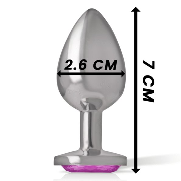 INTENSE - PLUG ANAL EN MÉTAL ALUMINIUM COEUR ROSE TAILLE S-INTENSE ANAL TOYS-sextoys-lingerie-bdsm-hygiène-sexshop