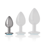 INTENSE – PLUG ANAL MÉTAL ALUMINIUM COEUR BLEU TAILLE S
