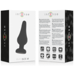 INTENSE – PLUG ANAL PIPO M SILICONE NOIR 11 CM