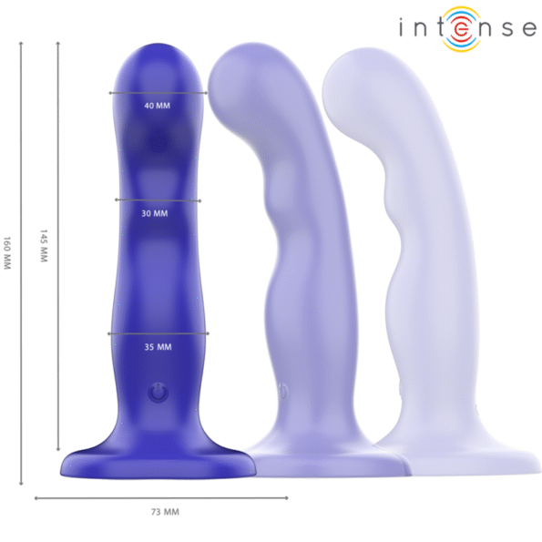 INTENSE - SHORTY VIBRATEUR AVEC VENTOUSE TÉLÉCOMMANDE BLEUE-INTENSE FUN-sextoys-lingerie-bdsm-hygiène-sexshop