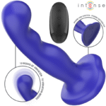 INTENSE - SHORTY VIBRATEUR AVEC VENTOUSE TÉLÉCOMMANDE BLEUE-INTENSE FUN-sextoys-lingerie-bdsm-hygiène-sexshop