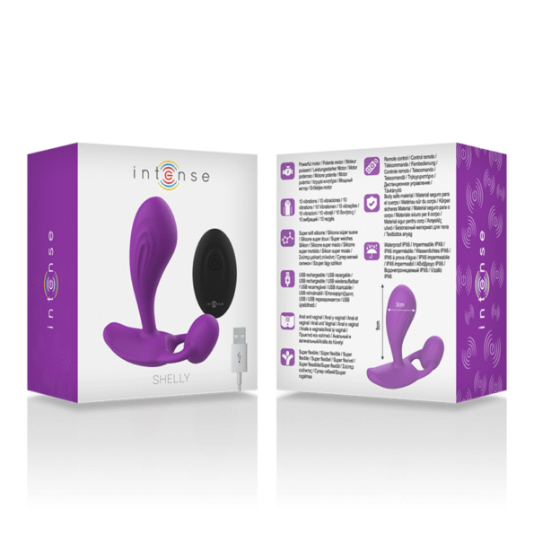 INTENSE - TÉLÉCOMMANDE ANAL SHELLY PLUG VIOLET-INTENSE ANAL TOYS-sextoys-lingerie-bdsm-hygiène-sexshop