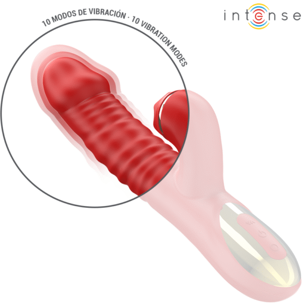INTENSE - THALIA VIBRATION & POUSSÉE & TAPPING ROUGE-INTENSE FUN-sextoys-lingerie-bdsm-hygiène-sexshop