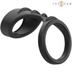 INTENSE - THEO ANNEAU PÉNIS DOUBLE SILICONE NOIR MODÈLE 3-INTENSE COUPLES TOYS-sextoys-lingerie-bdsm-hygiène-sexshop
