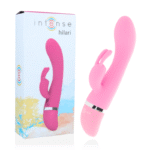 INTENSE - VIBRATEUR DE LUXE EN SILICONE ROSE HILARI-INTENSE FUN-sextoys-lingerie-bdsm-hygiène-sexshop