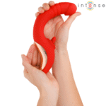 INTENSE – VIBRATEUR ET STIMULATEUR PAULINA EN FORME DE U ROUGE