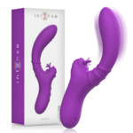 INTENSE - VIBRATEUR FLEXIBLE HARRY AVEC LANGUE VIOLET-INTENSE FUN-sextoys-lingerie-bdsm-hygiène-sexshop