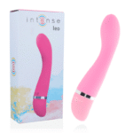 INTENSE - VIBRATEUR LEO SILICONE ROSE LUXE-INTENSE FUN-sextoys-lingerie-bdsm-hygiène-sexshop