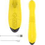 INTENSE – VIBRATEUR MULTIFONCTION TOKY UP & DOWN AVEC STIMULATEUR CLITORAL JAUNE