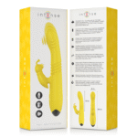 INTENSE – VIBRATEUR MULTIFONCTION TOKY UP & DOWN AVEC STIMULATEUR CLITORAL JAUNE
