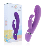 INTENSE - VIBRATEUR OSCILLANT SUSY SILICON RABBIT LILAS-INTENSE FUN-sextoys-lingerie-bdsm-hygiène-sexshop