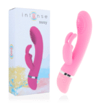 INTENSE - VIBRATEUR OSCILLANT SUSY SILICONE LAPIN ROSE-INTENSE FUN-sextoys-lingerie-bdsm-hygiène-sexshop