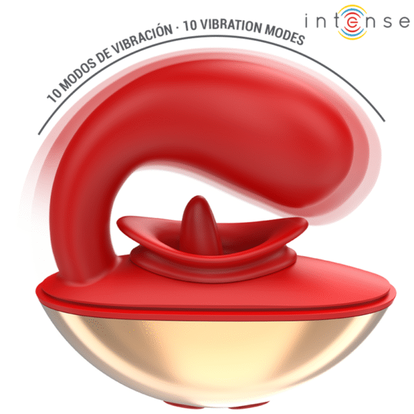 INTENSE - VIBRATEUR & STIMULATEUR MARIAH EN FORME DE U 10 VIBRATIONS ROUGE-INTENSE FUN-sextoys-lingerie-bdsm-hygiène-sexshop