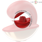 INTENSE – VIBRATEUR & STIMULATEUR MARIAH EN FORME DE U 10 VIBRATIONS ROUGE