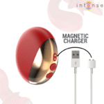 INTENSE – VIBRATEUR & STIMULATEUR MARIAH EN FORME DE U 10 VIBRATIONS ROUGE