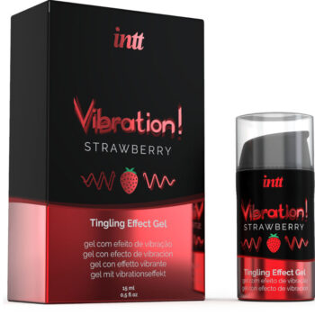 INTT - PUISSANT STIMULANT INTIME GEL VIBRANT LIQUIDE FRAISE 15 ML-INTT UNISEX AROUSAL GEL-sextoys-lingerie-bdsm-hygiène-sexshop