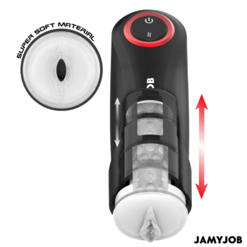 JAMYJOB - MASTURBATEUR VAGIN AUTOMATIQUE PAR GRAVITÉ 5 MODES D'ASPIRATION-JAMYJOB-sextoys-lingerie-bdsm-hygiène-sexshop