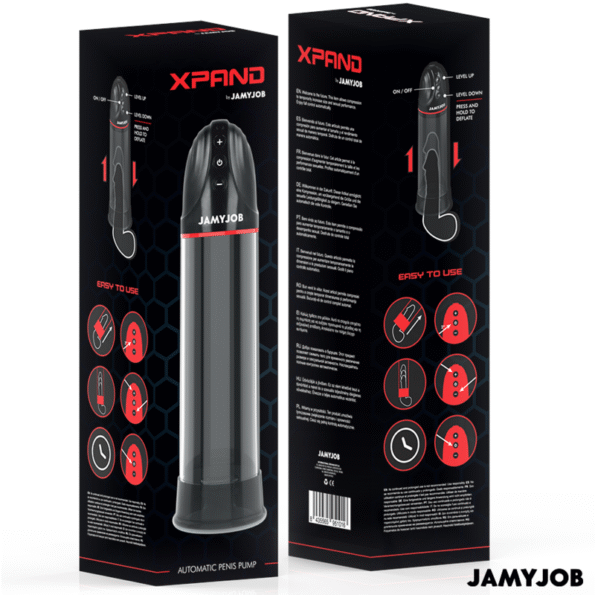 JAMYJOB - POMPE AUTOMATIQUE XPAND 3 NIVEAUX D'ONDES STIMULANTES GRIS-JAMYJOB-sextoys-lingerie-bdsm-hygiène-sexshop