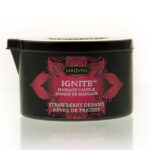 KAMASUTRA - BOUGIE DE MASSAGE FRAISE RÊVES 170 GR-KAMASUTRA  COSMETICS-sextoys-lingerie-bdsm-hygiène-sexshop