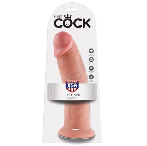 KING COCK - 10 CHAIR DE GODE 25.4 CM-KING COCK-sextoys-lingerie-bdsm-hygiène-sexshop