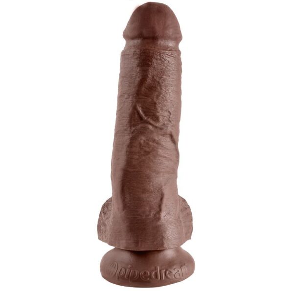 KING COCK - 8" PENE REALÍSTICO MARRÓN 20.3 CM-KING COCK-sextoys-lingerie-bdsm-hygiène-sexshop