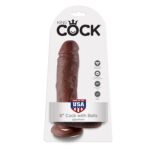 KING COCK – 8″ PENE REALÍSTICO MARRÓN 20.3 CM