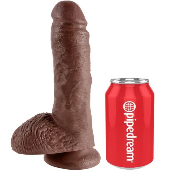 KING COCK - 8" PENE REALÍSTICO MARRÓN 20.3 CM-KING COCK-sextoys-lingerie-bdsm-hygiène-sexshop