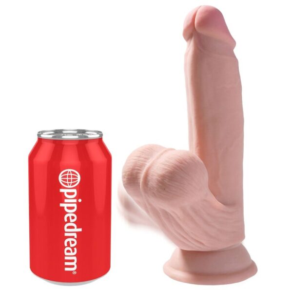 KING COCK - BALLES GODE 3D PLUS 15.2 CM PEAU CLAIRE-KING COCK PLUS-sextoys-lingerie-bdsm-hygiène-sexshop