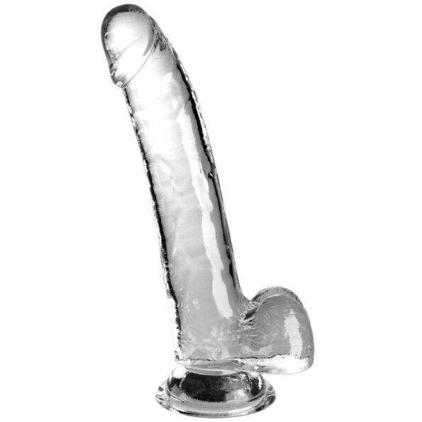 KING COCK - CLEAR GODE AVEC TESTICULES 20.3 CM TRANSPARENT-KING COCK-sextoys-lingerie-bdsm-hygiène-sexshop