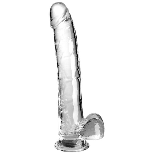 KING COCK - CLEAR GODE AVEC TESTICULES 24.8 CM TRANSPARENT-KING COCK-sextoys-lingerie-bdsm-hygiène-sexshop