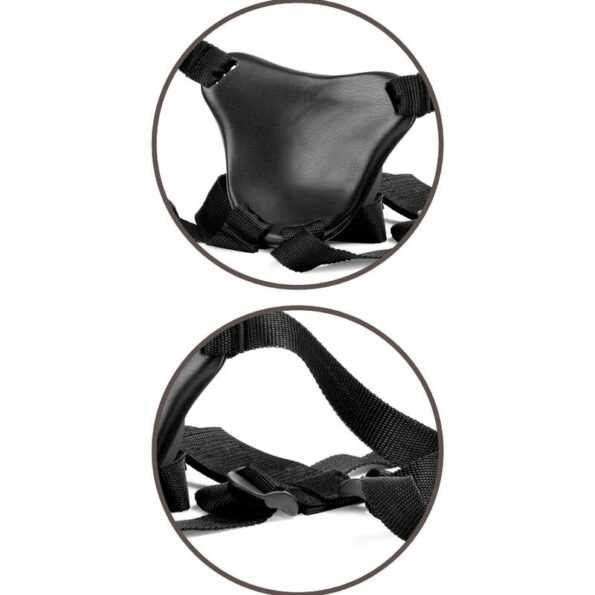 KING COCK - ELITE HARNAIS RÉGLABLE CONFORTABLE AVEC GODE 17.8 CM-KING COCK-sextoys-lingerie-bdsm-hygiène-sexshop