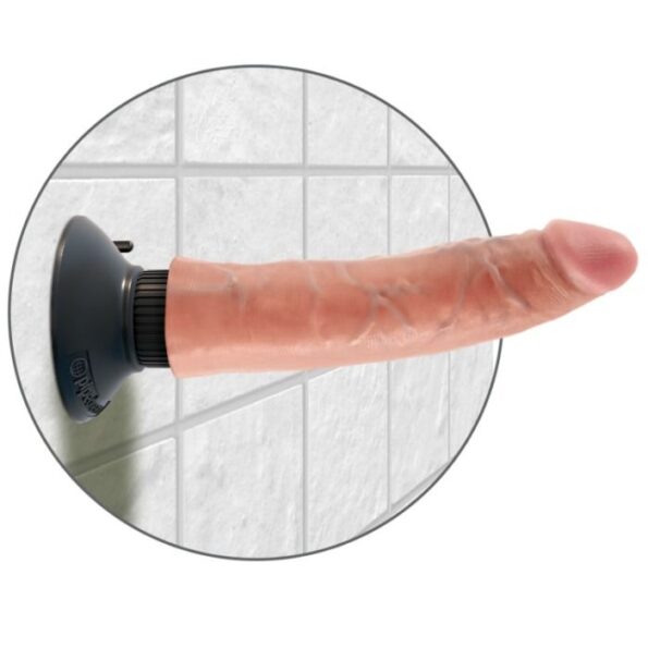 KING COCK - GODE VIBRATEUR 17.78 CM NATUREL-KING COCK-sextoys-lingerie-bdsm-hygiène-sexshop
