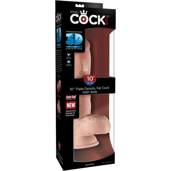 KING COCK - PÉNIS RÉALISTE AVEC BOULES 19.4 CM LÉGER-KING COCK-sextoys-lingerie-bdsm-hygiène-sexshop