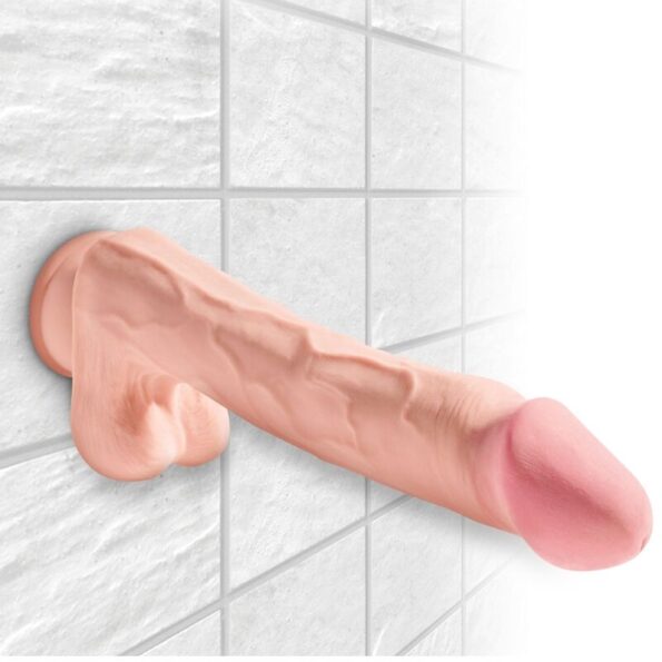 KING COCK - PÉNIS RÉALISTE AVEC BOULES 3D 24.8 CM LÉGER-KING COCK-sextoys-lingerie-bdsm-hygiène-sexshop