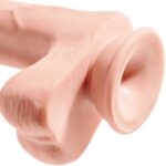KING COCK – PÉNIS RÉALISTE AVEC BOULES 3D 24.8 CM LÉGER