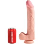 KING COCK – PÉNIS RÉALISTE AVEC BOULES 3D 24.8 CM LÉGER