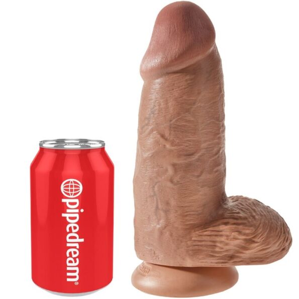 KING COCK - PÉNIS RÉALISTE CHUBBY 23 CM CARAMEL-KING COCK-sextoys-lingerie-bdsm-hygiène-sexshop