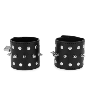 KINK - APPAREILS-POIGNETS PUNK AVEC POINTES 25 X 6 CM-KINK WRIST RESTRAINT-sextoys-lingerie-bdsm-hygiène-sexshop