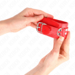 KINK – APPAREILS-POIGNETS SIMPLES ROUGE AJUSTABLES 20-23 CM X 5