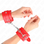 KINK – APPAREILS-POIGNETS SIMPLES ROUGE AJUSTABLES 20-23 CM X 5