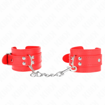 KINK - APPAREILS-POIGNETS SIMPLES ROUGE AJUSTABLES 20-23 CM X 5